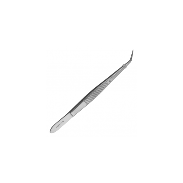 Pinzette mit Stift - 15cm - gekröpft - rostfreier Edelstahl